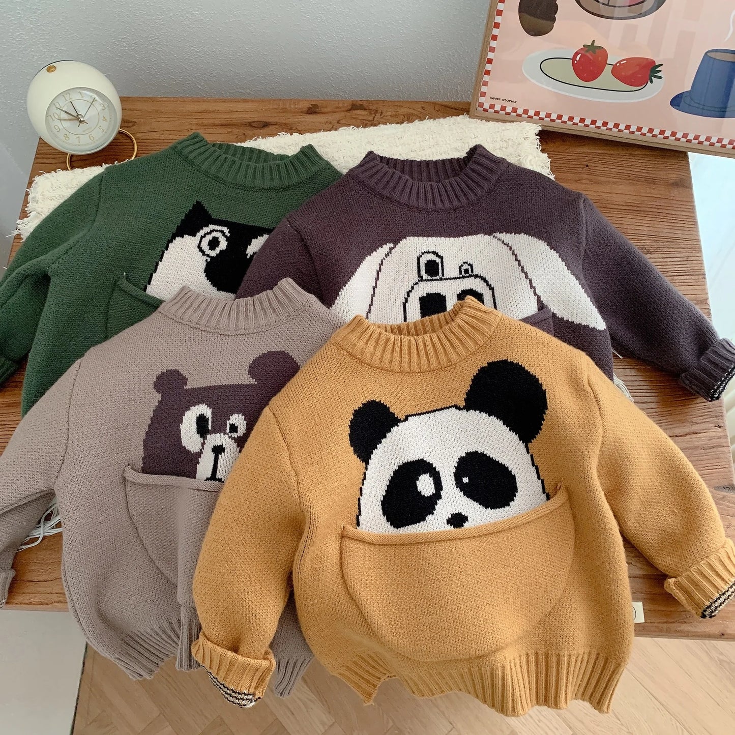 Xander Pullover Cartoon Clothes Top Children Knitted Swaeter