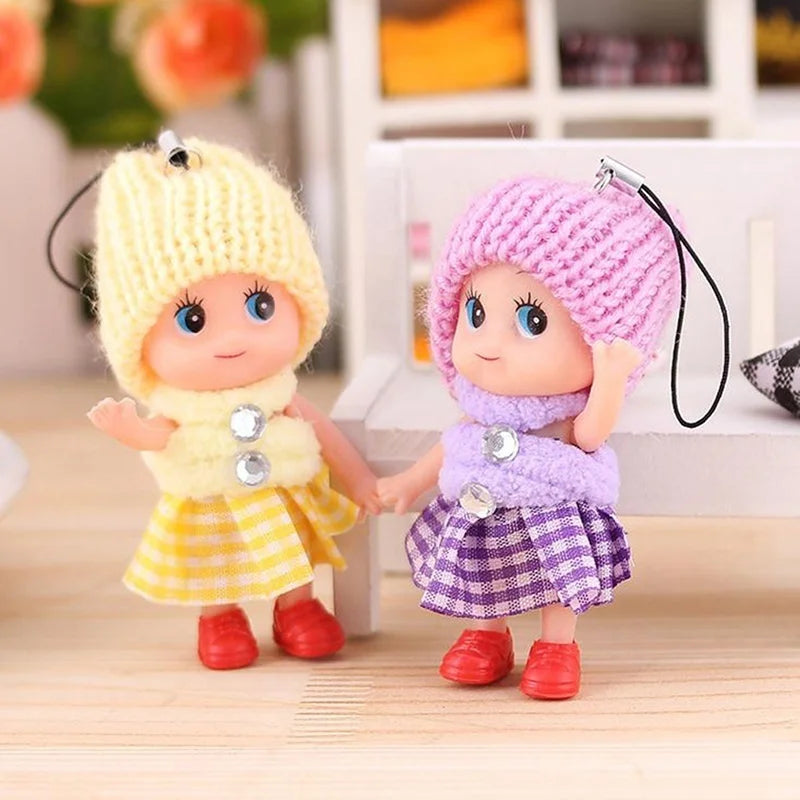 New 5 Pcs Kids Toys Soft Baby Dolls Toy Mini Doll For Girls Random Colors Wholesale