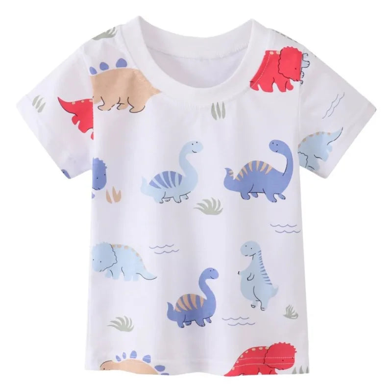 Richard Cartoon Printed Short Sleeve Tees - GuGuTon baby store - Baby Fashion - Toddlers Outfits - Babies Outfits - Toddler Clothes - Kids Clothing - Newborn Clothes - Newborn Wear - Kids Wear - Trending Clothes - Trending Outfits - Fall Fashion - Winter Fashion - Girls Clothes - Boys Clothes - Babies Wear - Kids Accessories - KidsWear - Summer Clothes - Summer Fashion - Summer Trend - Falls Sweaters - Tops - Bottom - Jeans - Blouse - Dresses - Newborn Dresses - Toys