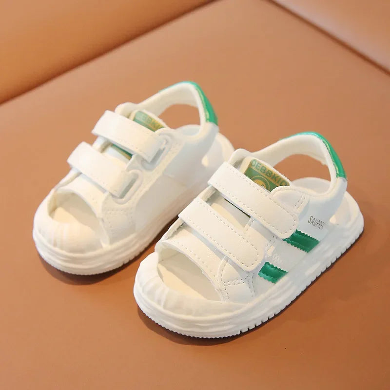 Summer Toddler Sandals Baby Girl Shoes White Color Soft Sole Breathable Boys
