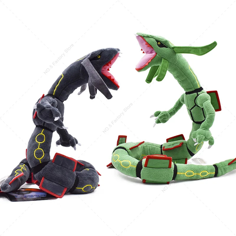 Anime Pokemon Kawaii Shiny Rayquaza Plush Doll Stuffed Figure Toy Quality Stuffed Animals Peluche Great Birthday Gift