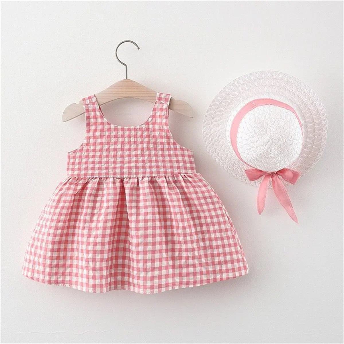 Etta Baby Girl Summer Party Dress with Bow Set for Ages 0-3