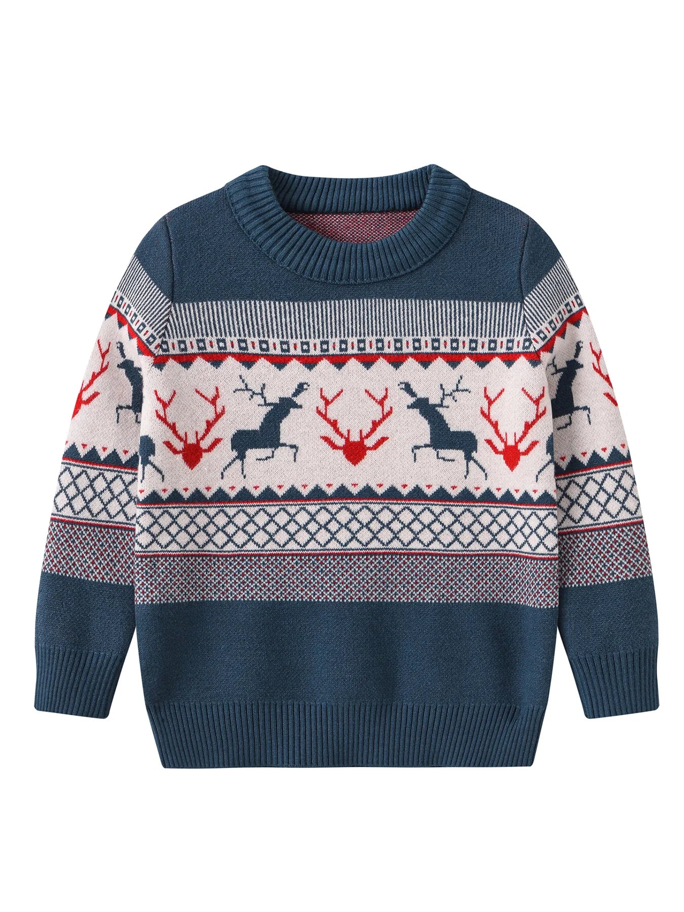 Xavier Warm Elk Printed Knitted Girls Sweater - GuGuTon baby store - Baby Fashion - Toddlers Outfits - Babies Outfits - Toddler Clothes - Kids Clothing - Newborn Clothes - Newborn Wear - Kids Wear - Trending Clothes - Trending Outfits - Fall Fashion - Winter Fashion - Girls Clothes - Boys Clothes - Babies Wear - Kids Accessories - KidsWear - Summer Clothes - Summer Fashion - Summer Trend - Falls Sweaters - Tops - Bottom - Jeans - Blouse - Dresses - Newborn Dresses - Toys