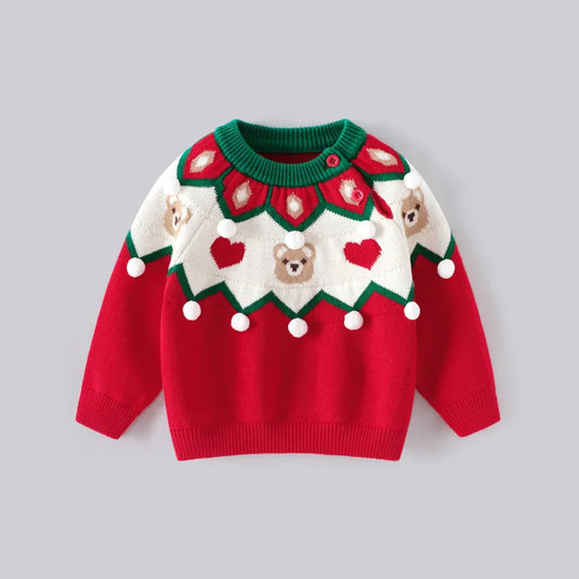 Liam Winter Pullovers Cartoon Bear Sweater