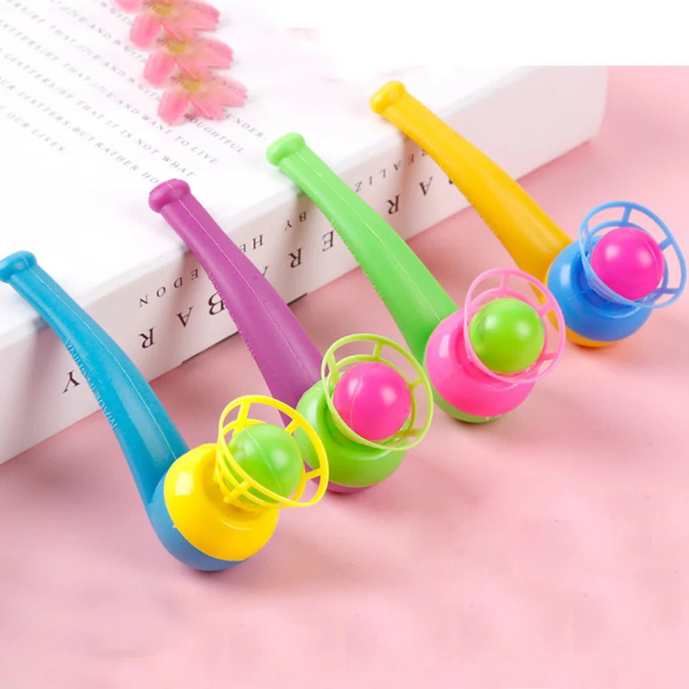 3pcs Plastic Pipe Blowing Ball Toys Outdoor Games Balance Training Toys Learning Toys