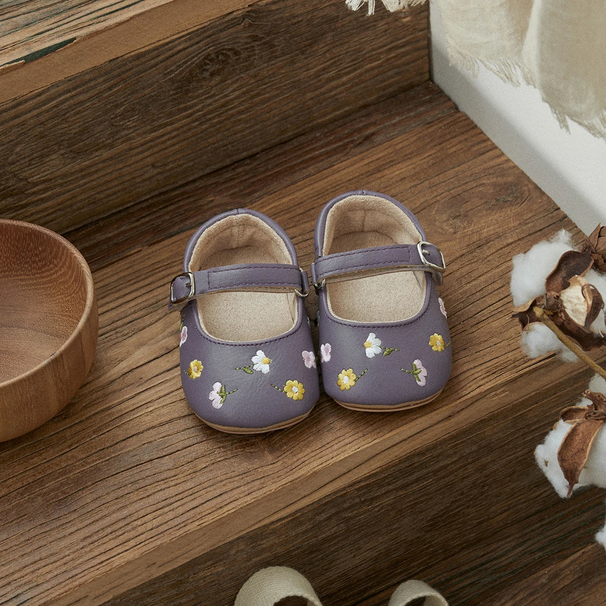 ma&baby 0-18M Baby Girl Shoes Newborn Infant Toddler First Walkers Floral Embroidery Shoes