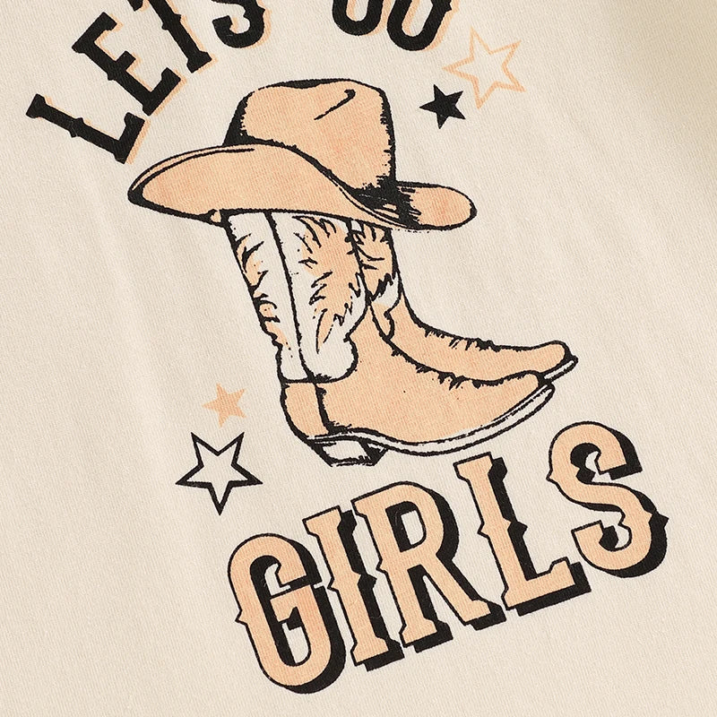 Sailyn Short Sleeve Funny Rodeo Graphic Tops