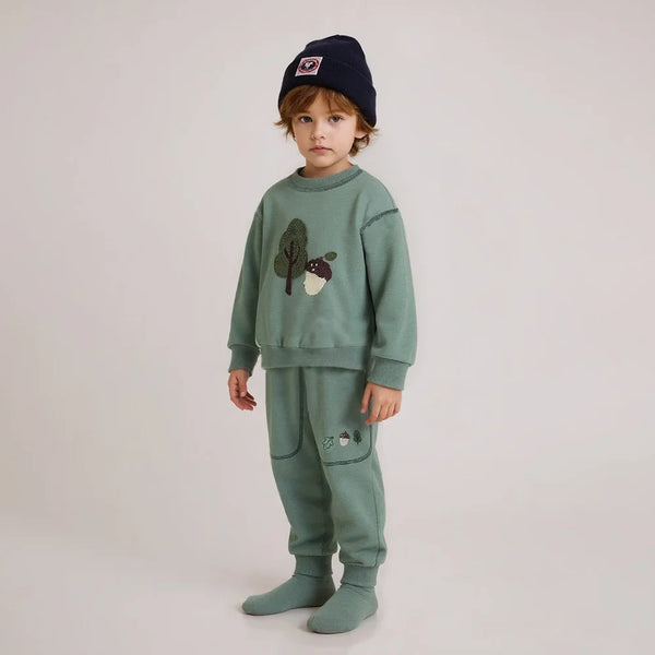 Antonio Fuzzy Patch Contrast Jogger Set