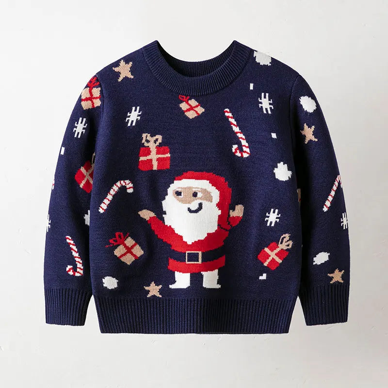 Estevan Christmas Warm Bottom Pullover Sweater