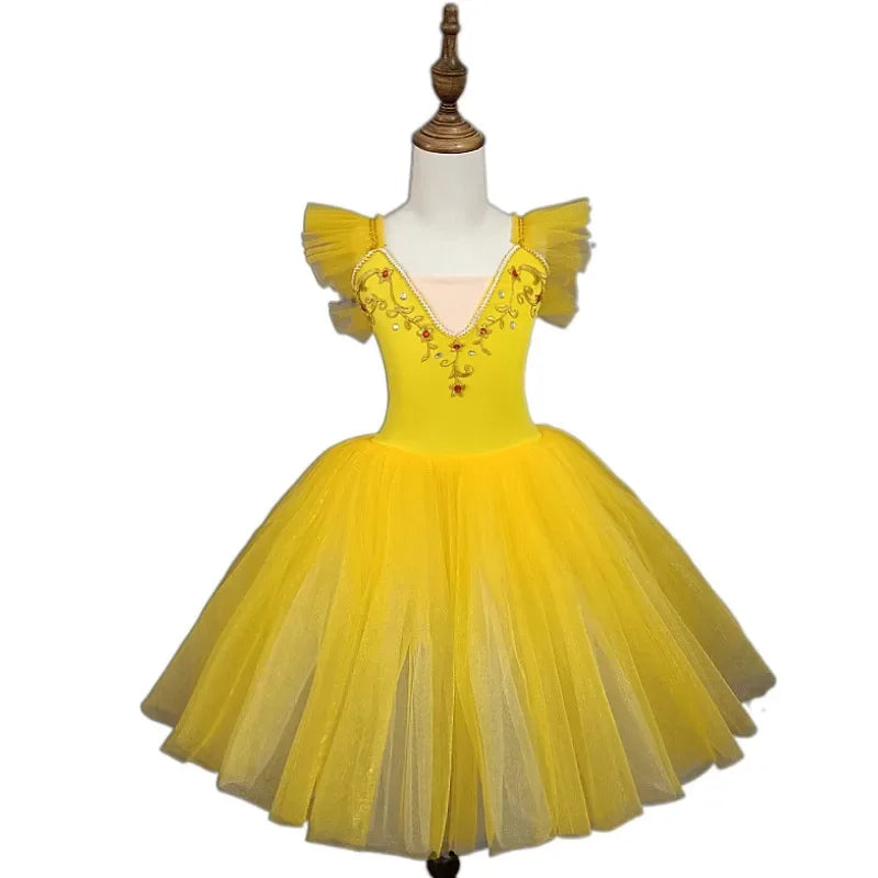 Norma Summer Ballet Dress for Girls - Kids Dance Tutu Outfit