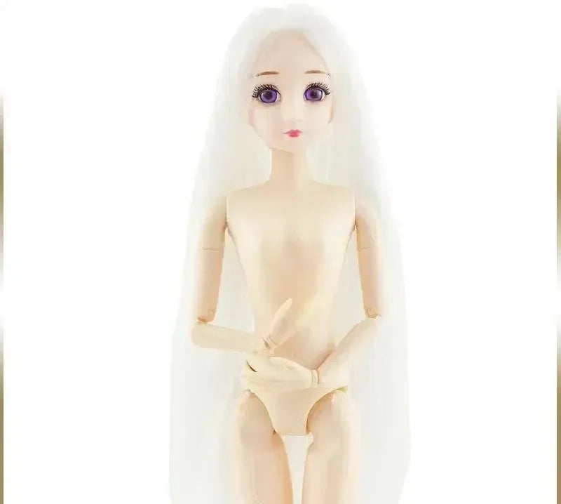 30cm Bjd Doll 12 Moveable Joints 1/6 Girl's Dress 3D Eyes Toy with Clothes Shoes Kids Toys for Girl Children Gift doll