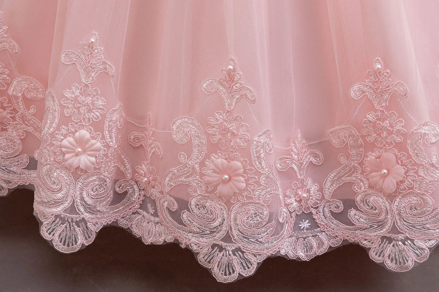New Girl Wedding Dress White Long Lace Princess Dress