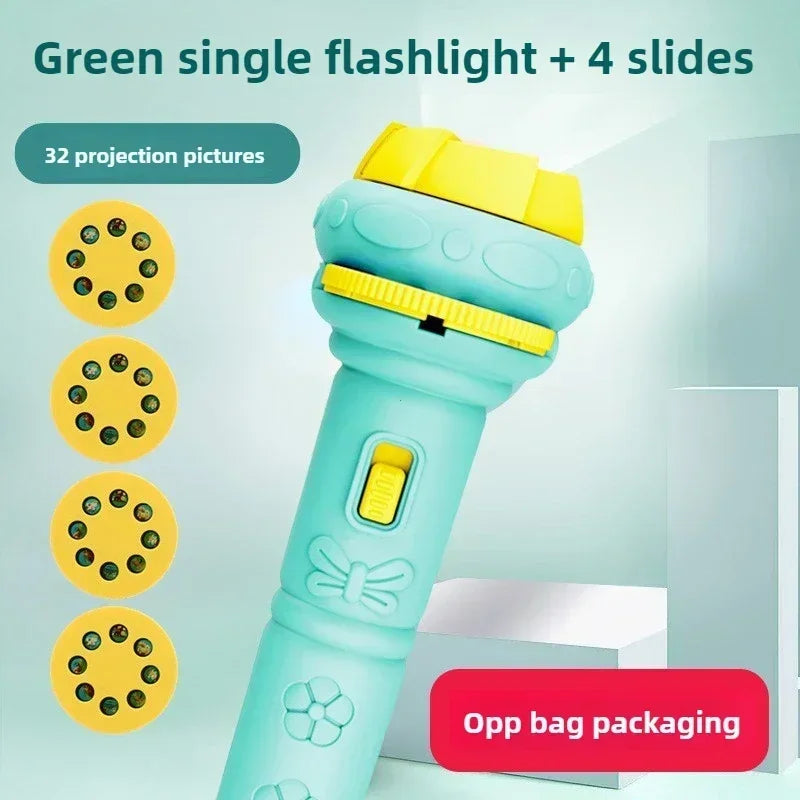 Flashlight Projector Torch Lamp Toy Cute Cartoon Creativity Toy