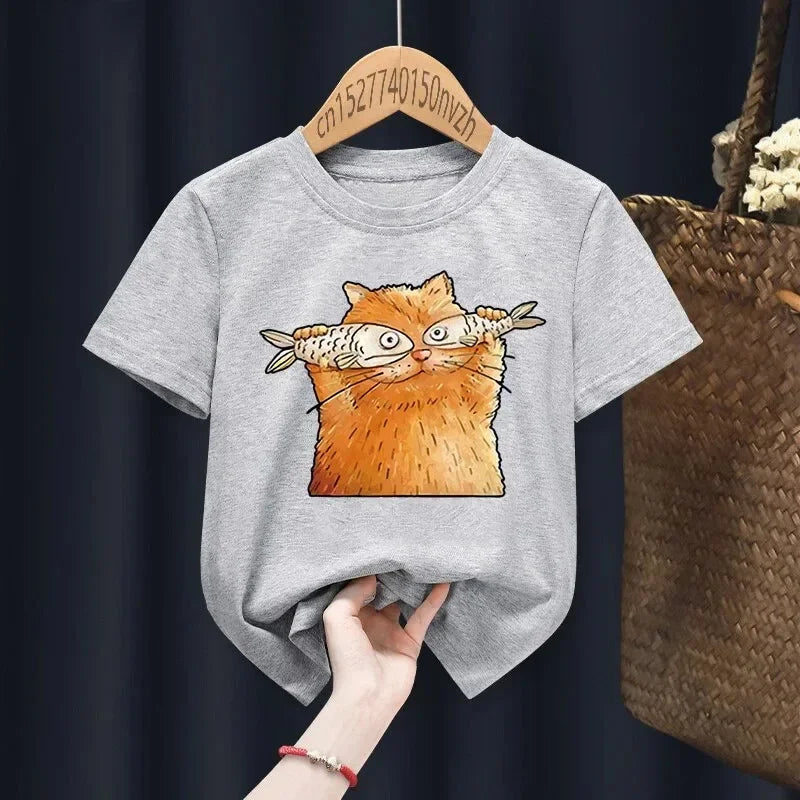 Olivia Cute Cartoon Fashion Kid T-shirts Children Baby Kawaii Clothes