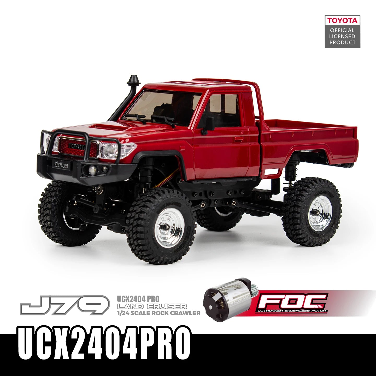 UDIRC 1/18 1/24 UCX1802PRO UCX2404PRO All Terrain Crawler Full Performance Climbing Car Mechianical Gear Shift Brushless Motor