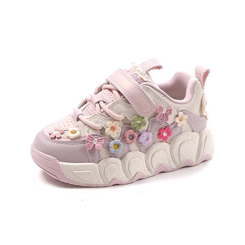 Fashion Leather Sneakers for Girls Children Casual Sports