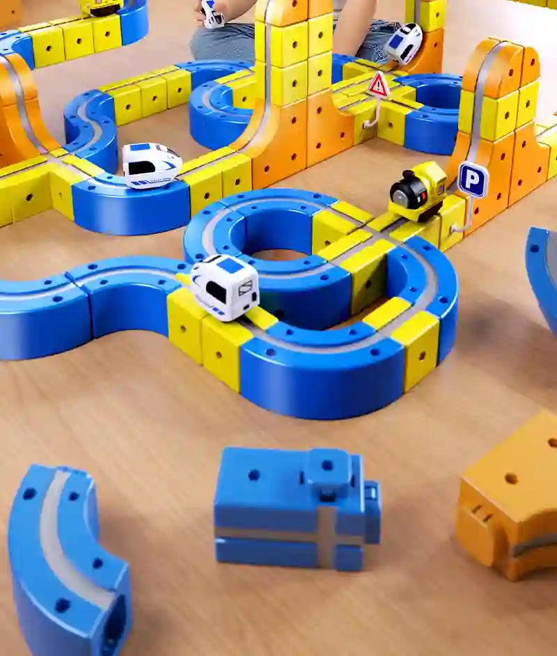 DIY Electric Magnetic Track Set With High-Speed Rail Vehicles (1-100+pieces)