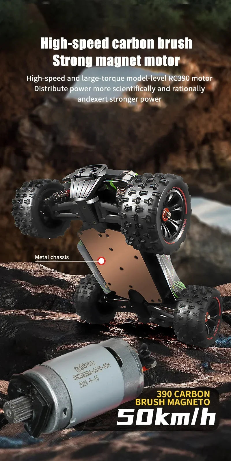 Professional Racing Car 85 Km/h 4WD Brushless Remote Control