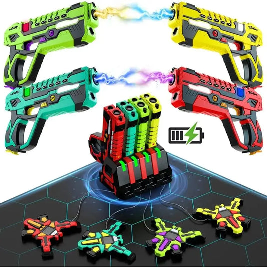 VATOS Upgrade Data Sync Laser Tag Guns Vests x4 Electric Infrared Guns Shooting Game