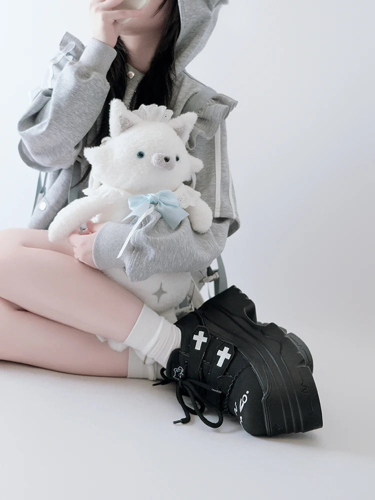 Japanese Girl Original Subculture Lolita Girl Thick Soled Shoes Sweet Big Toe Shoes Cute Loli Tea Party Single Shoes