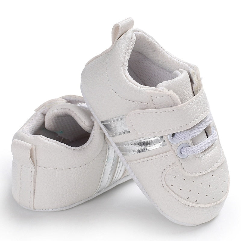 Baby Shoes Newborn Boys Sneaker Girls Two Striped First - GuGuTon