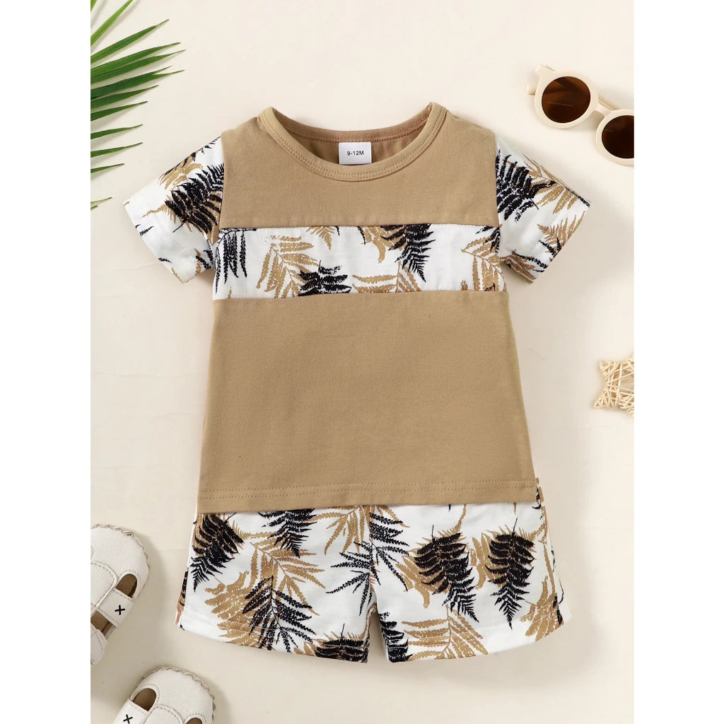 Boys Summer Clothes Set for Daily Casual Wear