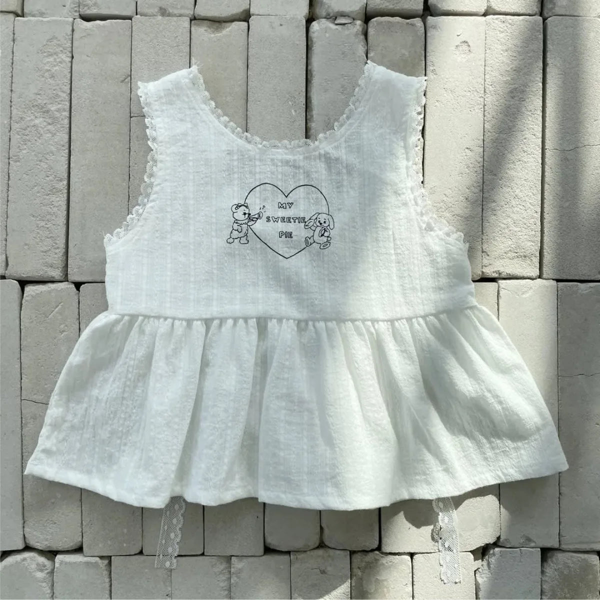 Xiemena Sleeveless Cute Infant Girl Back Cross Tops