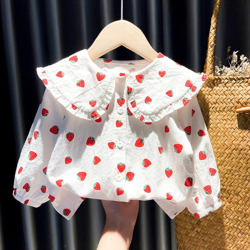 Andrea Strawberry Printed For Infant Girl Top