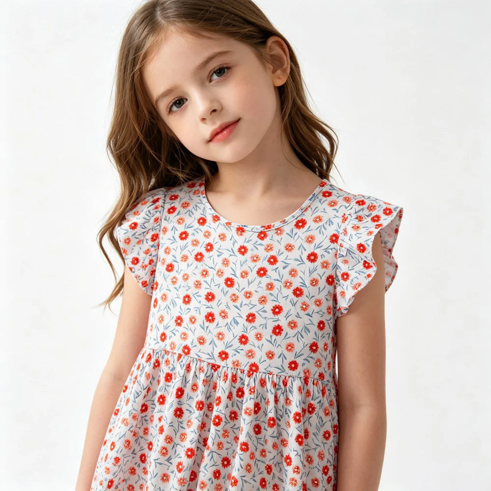 Girls Dresses Toddler Baby 1 to 2 3 4 5 6 7 8 9 10 11 12 13 14 15 16 Years Girl Casual Dress Teenager Korean Cute Children Dress