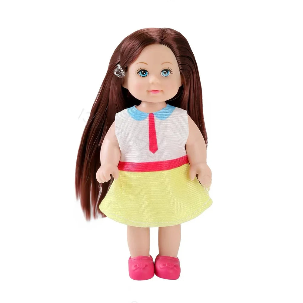Multi style set with optional mini baby palm dolls, girl player toys, gifts