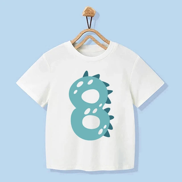 Juan Number 1-9 Boys Dinosaur Birthday Tees - GuGuTon baby store - Baby Fashion - Toddlers Outfits - Babies Outfits - Toddler Clothes - Kids Clothing - Newborn Clothes - Newborn Wear - Kids Wear - Trending Clothes - Trending Outfits - Fall Fashion - Winter Fashion - Girls Clothes - Boys Clothes - Babies Wear - Kids Accessories - KidsWear - Summer Clothes - Summer Fashion - Summer Trend - Falls Sweaters - Tops - Bottom - Jeans - Blouse - Dresses - Newborn Dresses - Toys