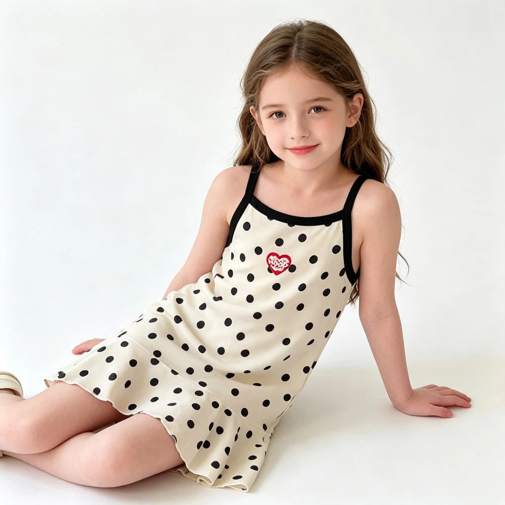 Cute Dress For Kids Girl Summer Dresses Children's Fashion Dress Thin Girls' Halter