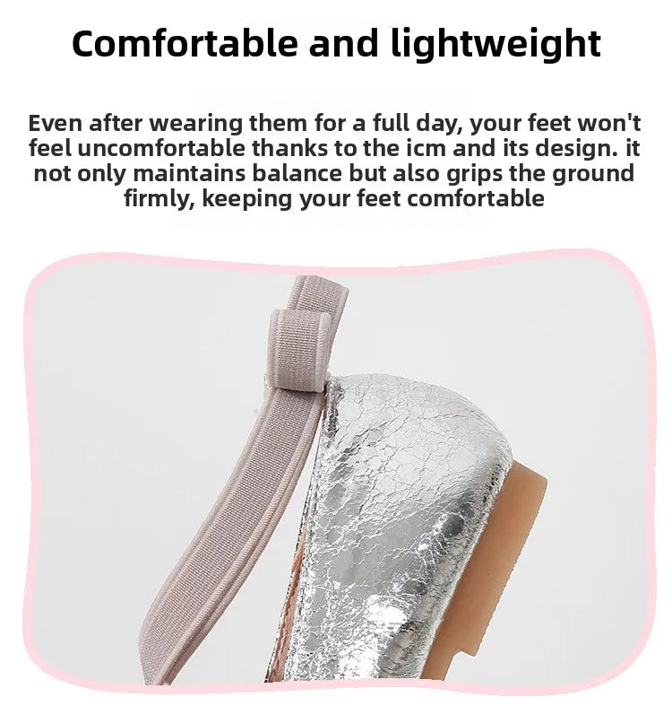 2026 New Girl Shoe Girl Christmas Shoes Party Performance Ballet Flats Slip on Boat Shoes Girl Dress Ballerina Princess Shoes