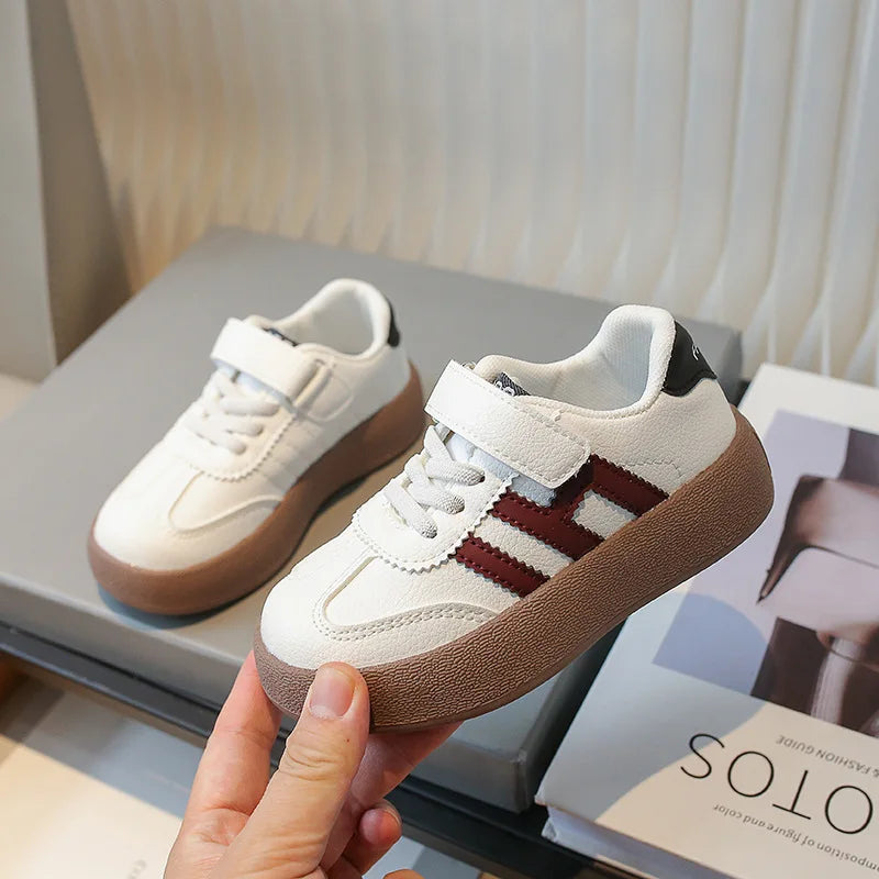 Children's Skate Shoes Girls White Sneakers 2026 Autumn New Fashion Boys Canvas Shoes Kids Sports Shoes Unisex Casual Shoes