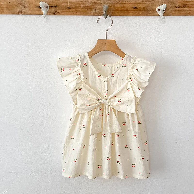 Sister Cherry Print Outfit