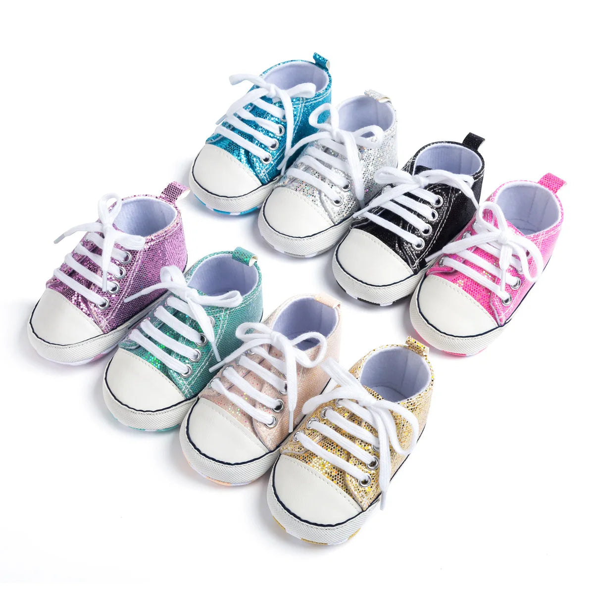 Baby Step Shoes Baby's First Pair of Toddler Shoes Baby Canvas Shoes Breathable Non-slip Boys and Girls Lace-up Fashion Shoes