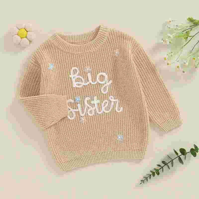 Cambria Girls Big Sister Sweater - Toddler Knit Pullover