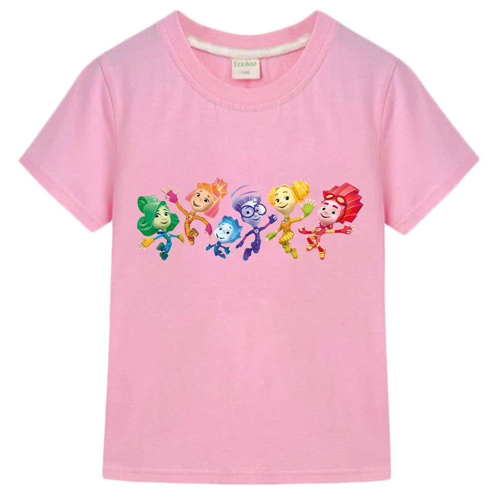 Lisandro Round Neck Loose Cute Print Tees - GuGuTon baby store - Baby Fashion - Toddlers Outfits - Babies Outfits - Toddler Clothes - Kids Clothing - Newborn Clothes - Newborn Wear - Kids Wear - Trending Clothes - Trending Outfits - Fall Fashion - Winter Fashion - Girls Clothes - Boys Clothes - Babies Wear - Kids Accessories - KidsWear - Summer Clothes - Summer Fashion - Summer Trend - Falls Sweaters - Tops - Bottom - Jeans - Blouse - Dresses - Newborn Dresses - Toys