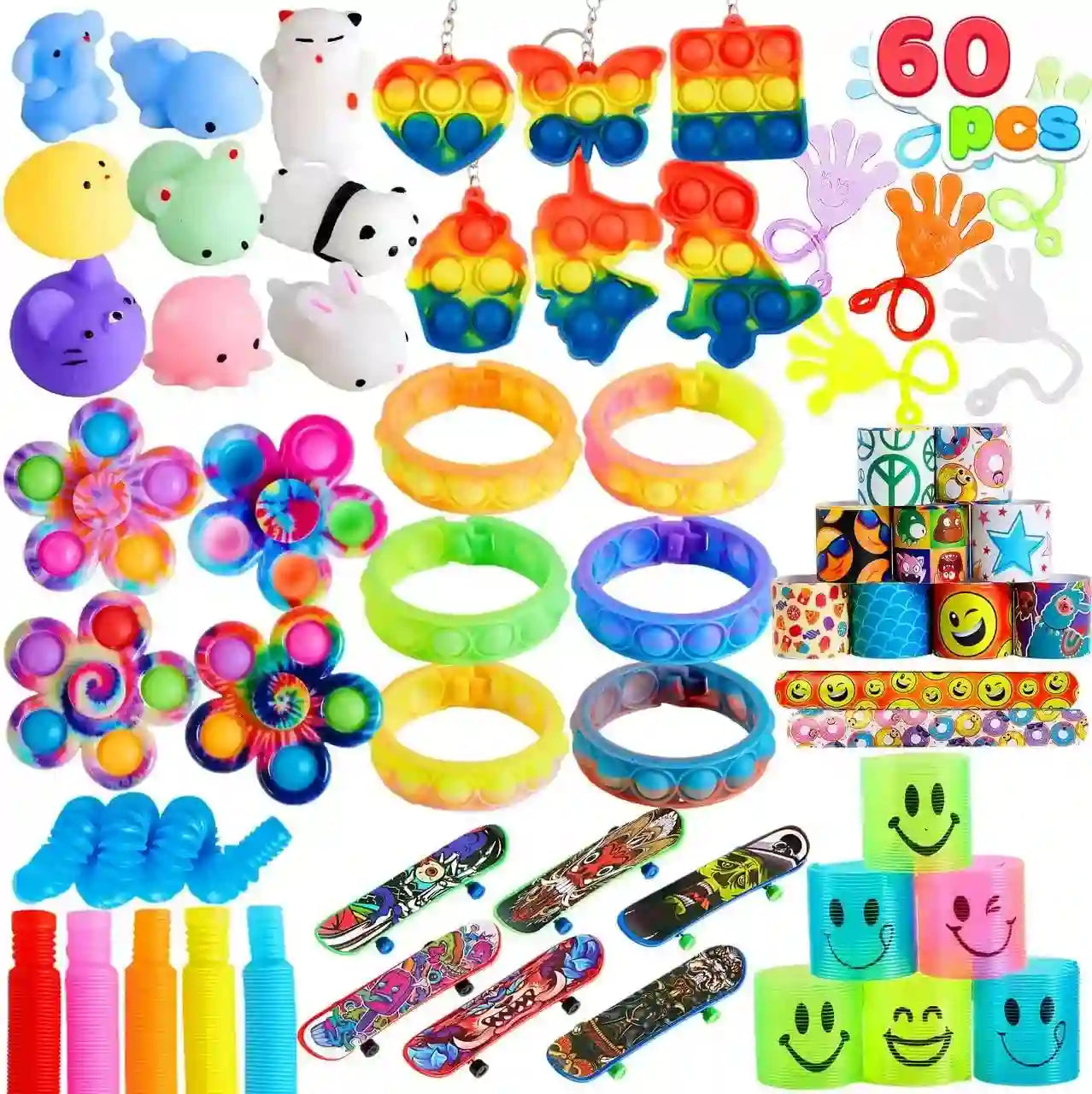 Joyfy 60 Pack Fidget Toys for Stress Relief