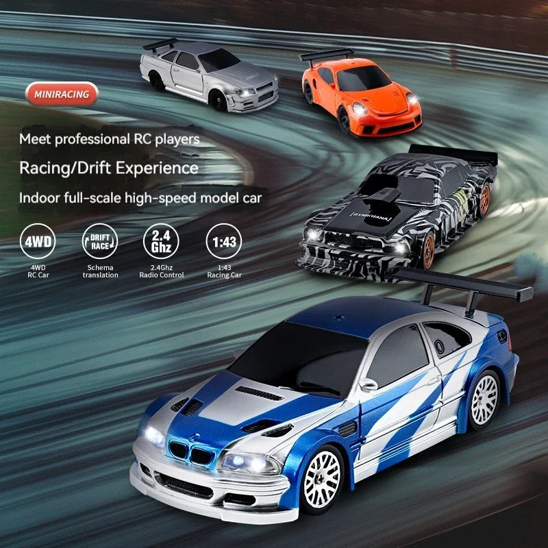 Jiabaile Wireless Control 1: 43 Mini 4wd Drift Remote Control Car Full Scale Professional Rc Racing High Speed Remote Vehicle