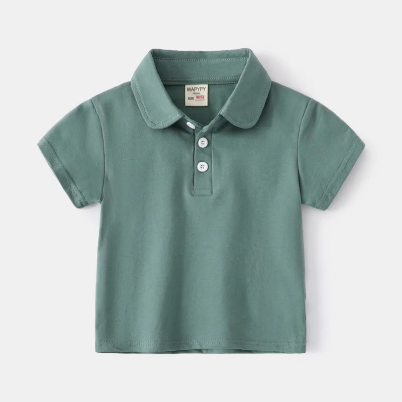 Paolo Turn-down Collar Short Sleeve T-shirt
