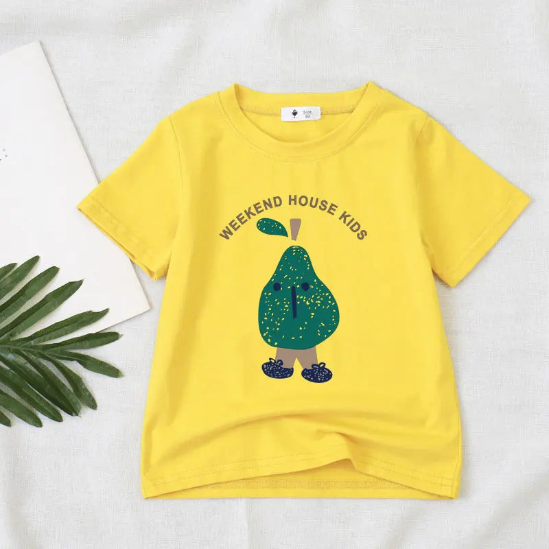 Lucas Short-sleeve Cartoon Tees - GuGuTon baby store - Baby Fashion - Toddlers Outfits - Babies Outfits - Toddler Clothes - Kids Clothing - Newborn Clothes - Newborn Wear - Kids Wear - Trending Clothes - Trending Outfits - Fall Fashion - Winter Fashion - Girls Clothes - Boys Clothes - Babies Wear - Kids Accessories - KidsWear - Summer Clothes - Summer Fashion - Summer Trend - Falls Sweaters - Tops - Bottom - Jeans - Blouse - Dresses - Newborn Dresses - Toys