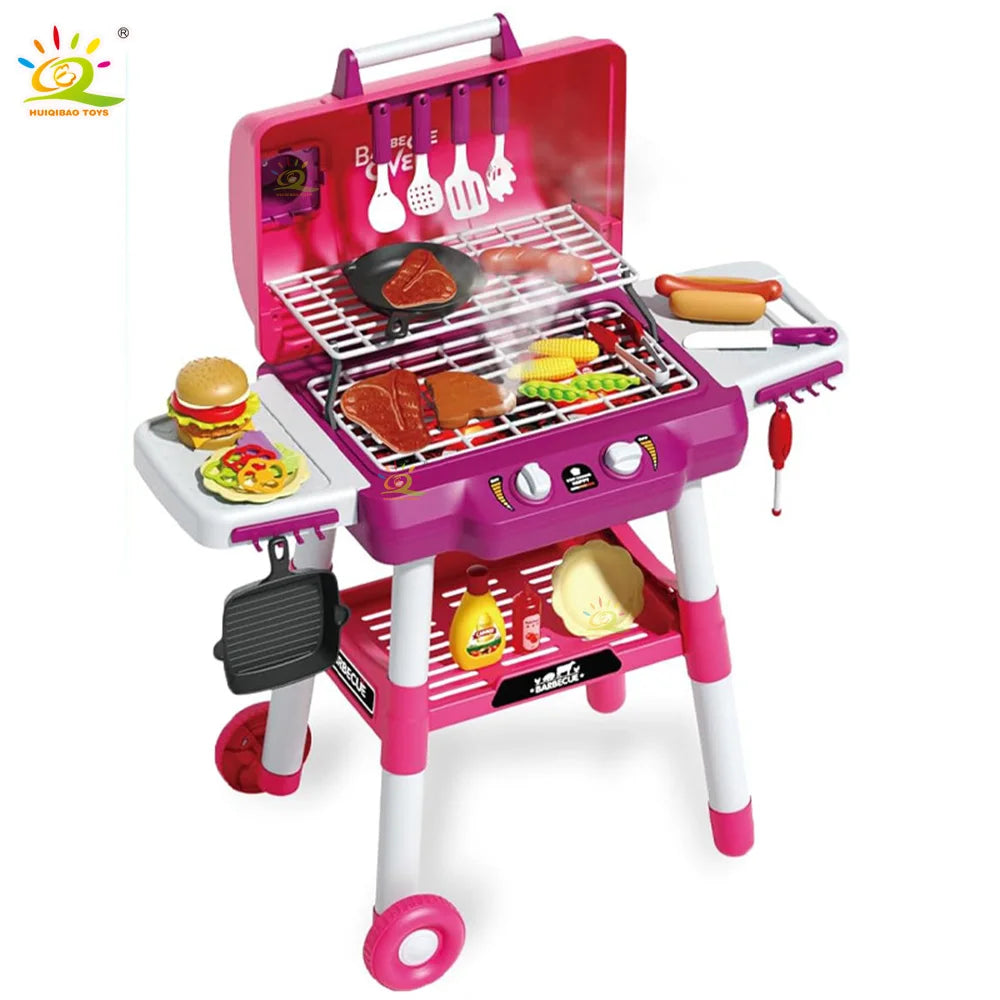 Electric barbecue grill portable outdoor barbecue grill boys and girls ultra-realistic simulation barbecue