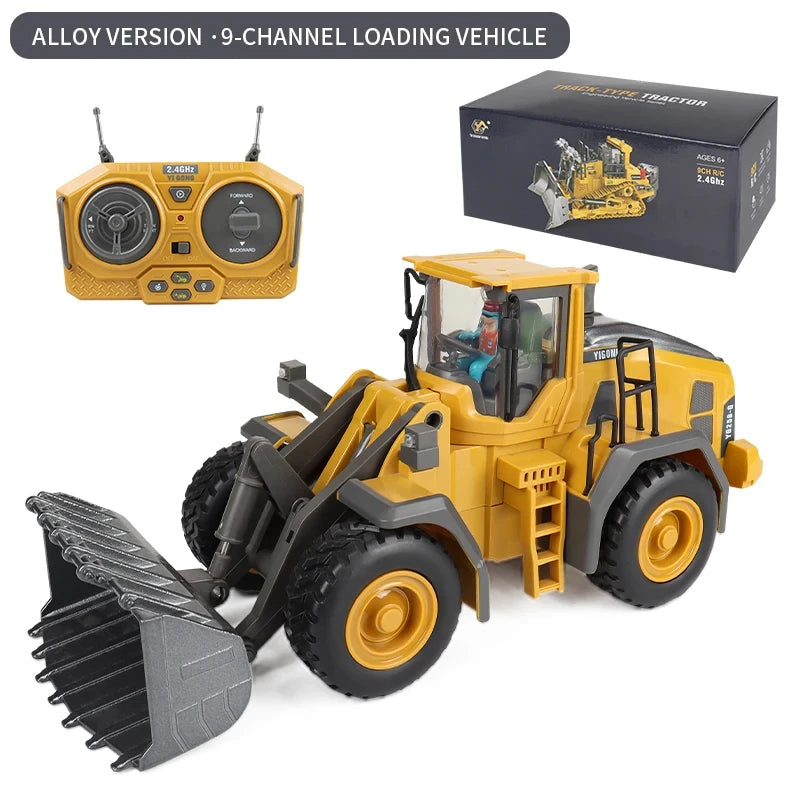 1:24 2.4G 11 Channels RC Construction Vehicle Set - Excavator/Dump Truck/Bulldozer