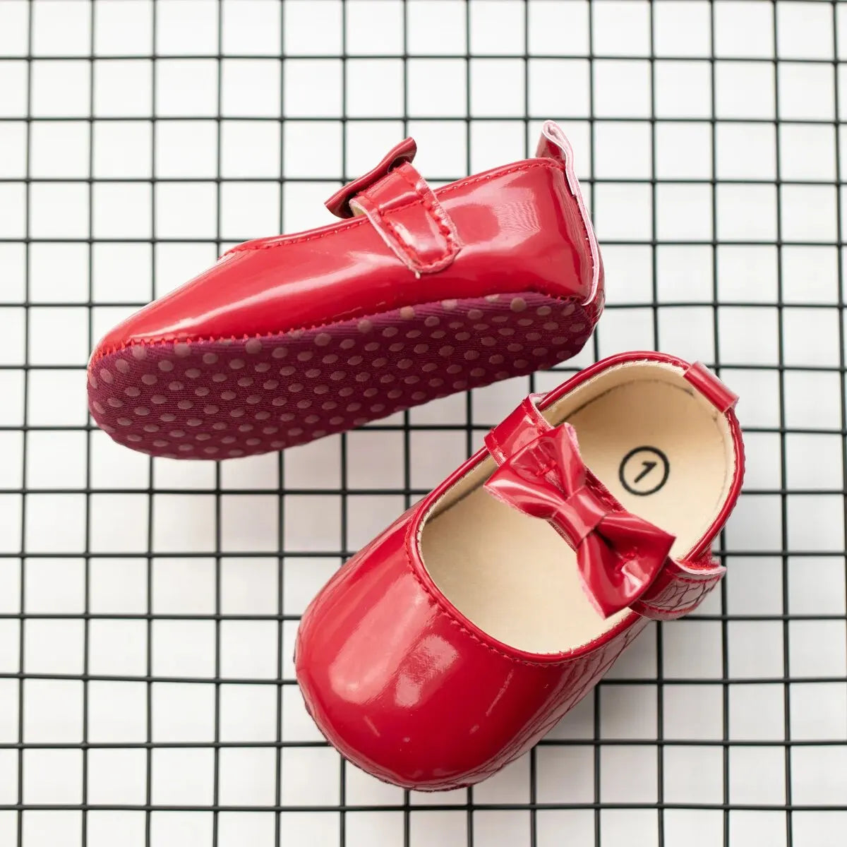 Meckior Baby Girls Shoes Bowknot Princess Dress Shoes PU Anti-slip Soft Sole