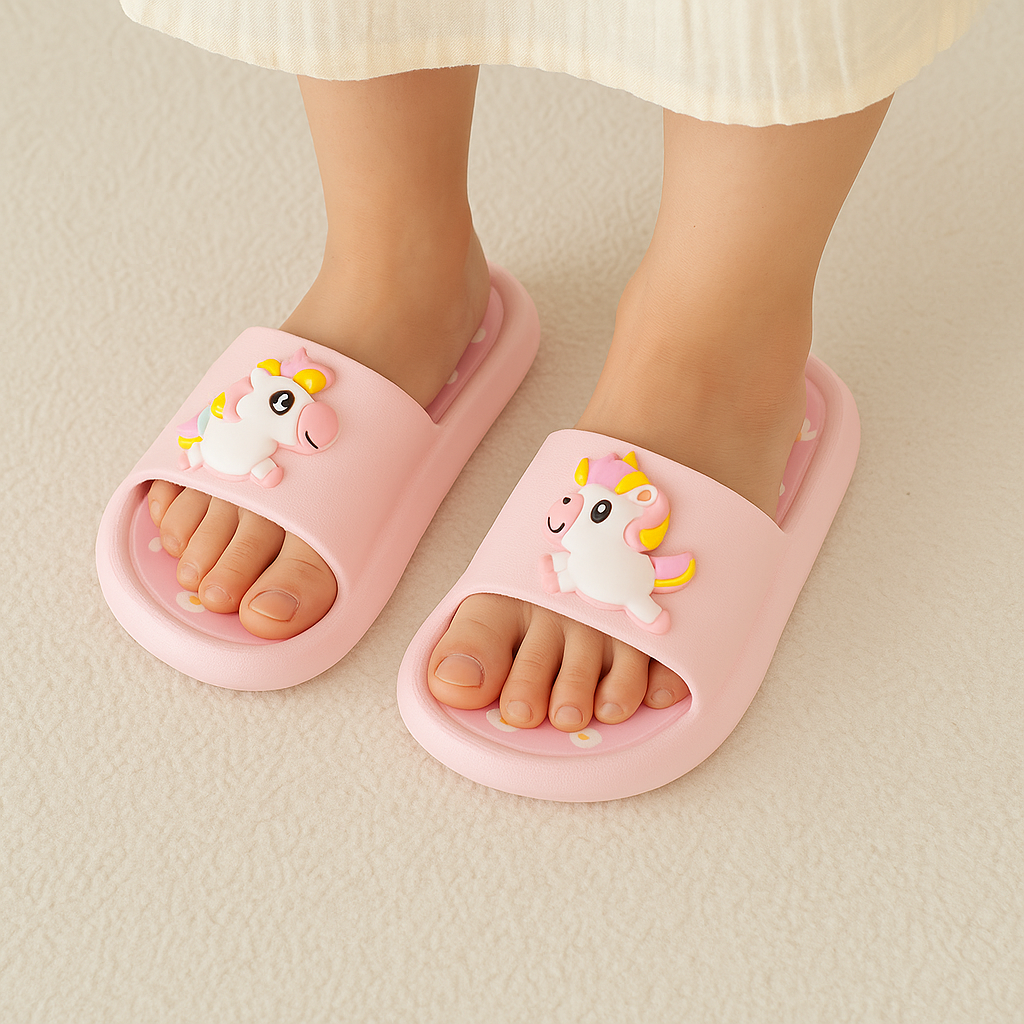 Channel Unicorn Dream Kids Slippers Soft 2-6 Years