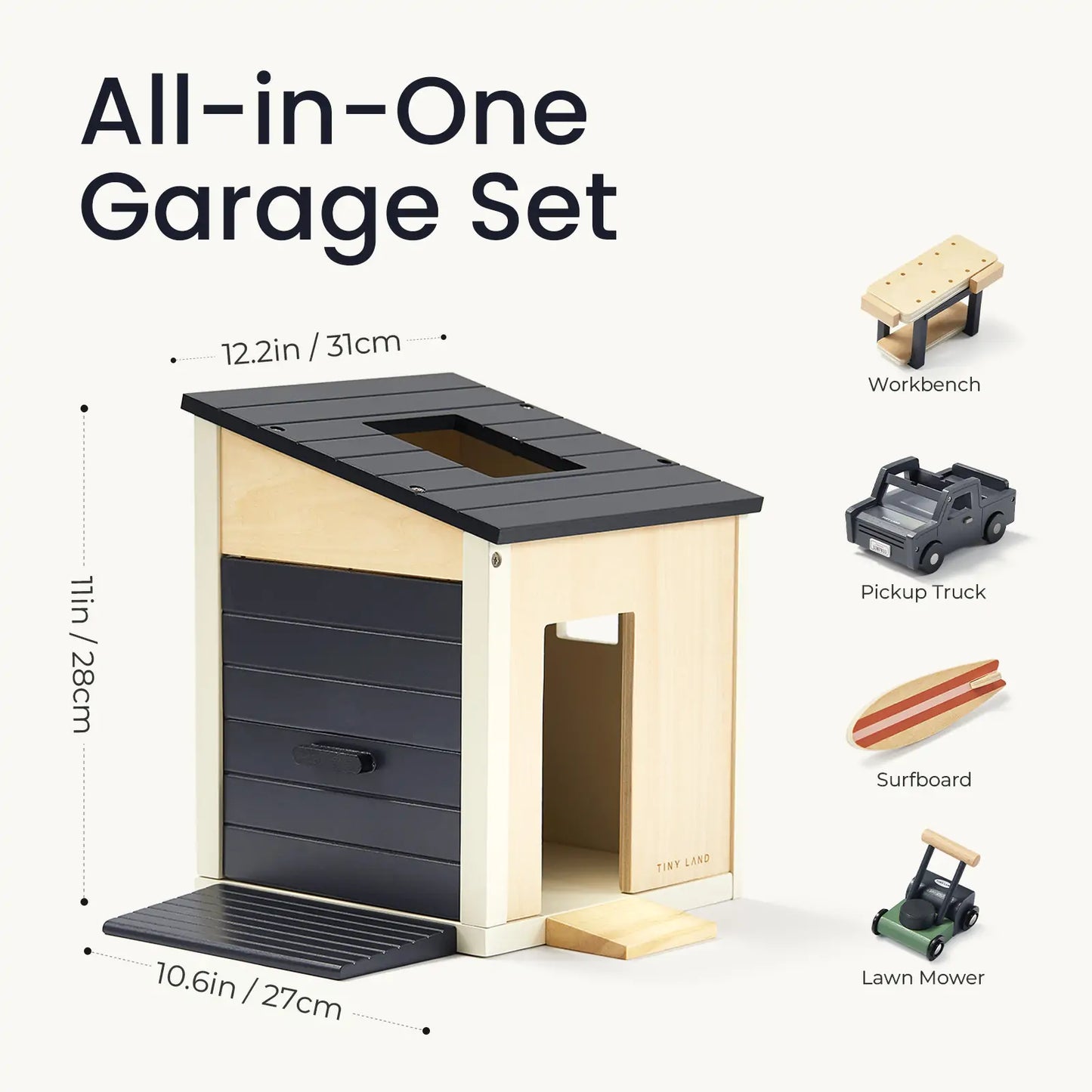 Wooden Dollhouse - Garage