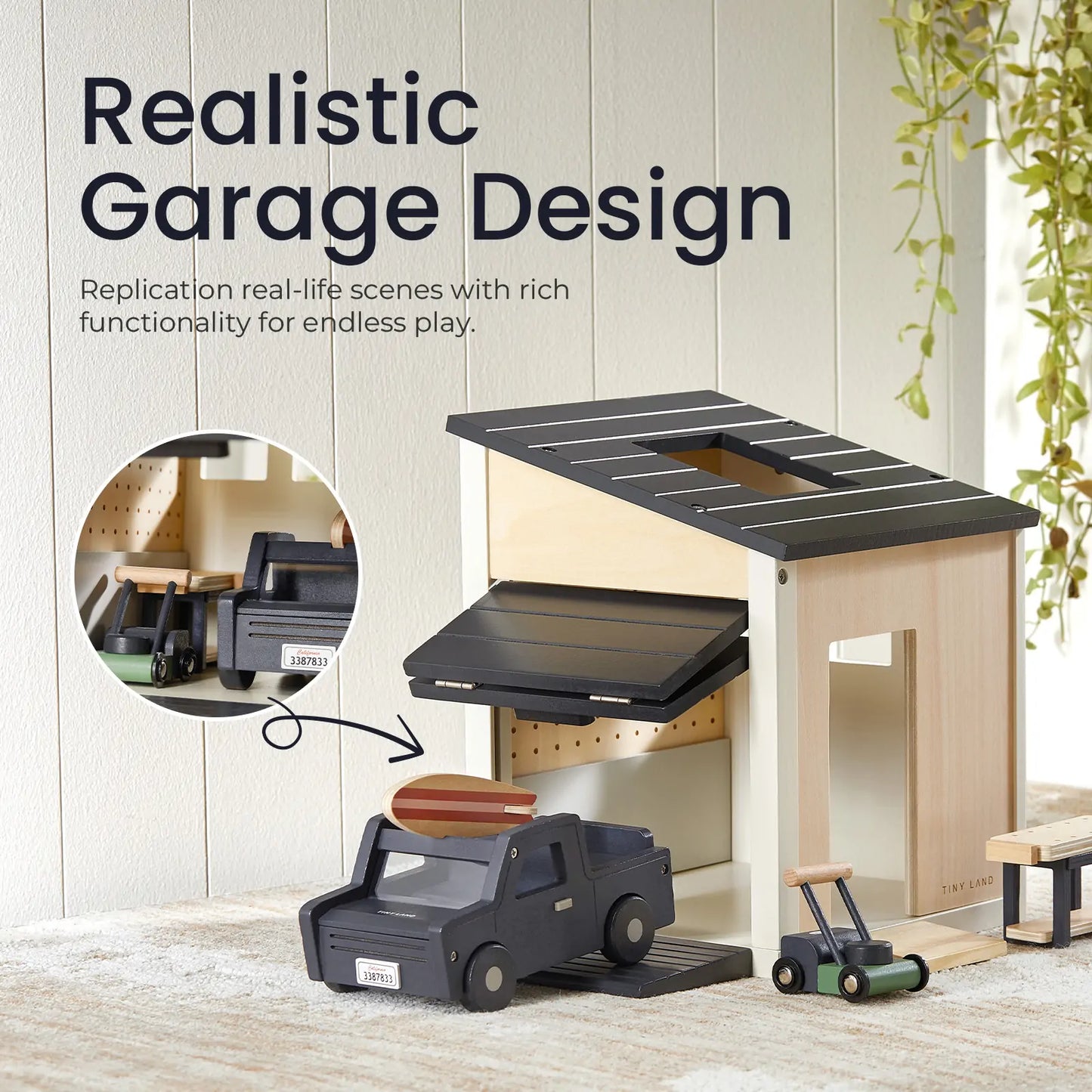 Wooden Dollhouse - Garage