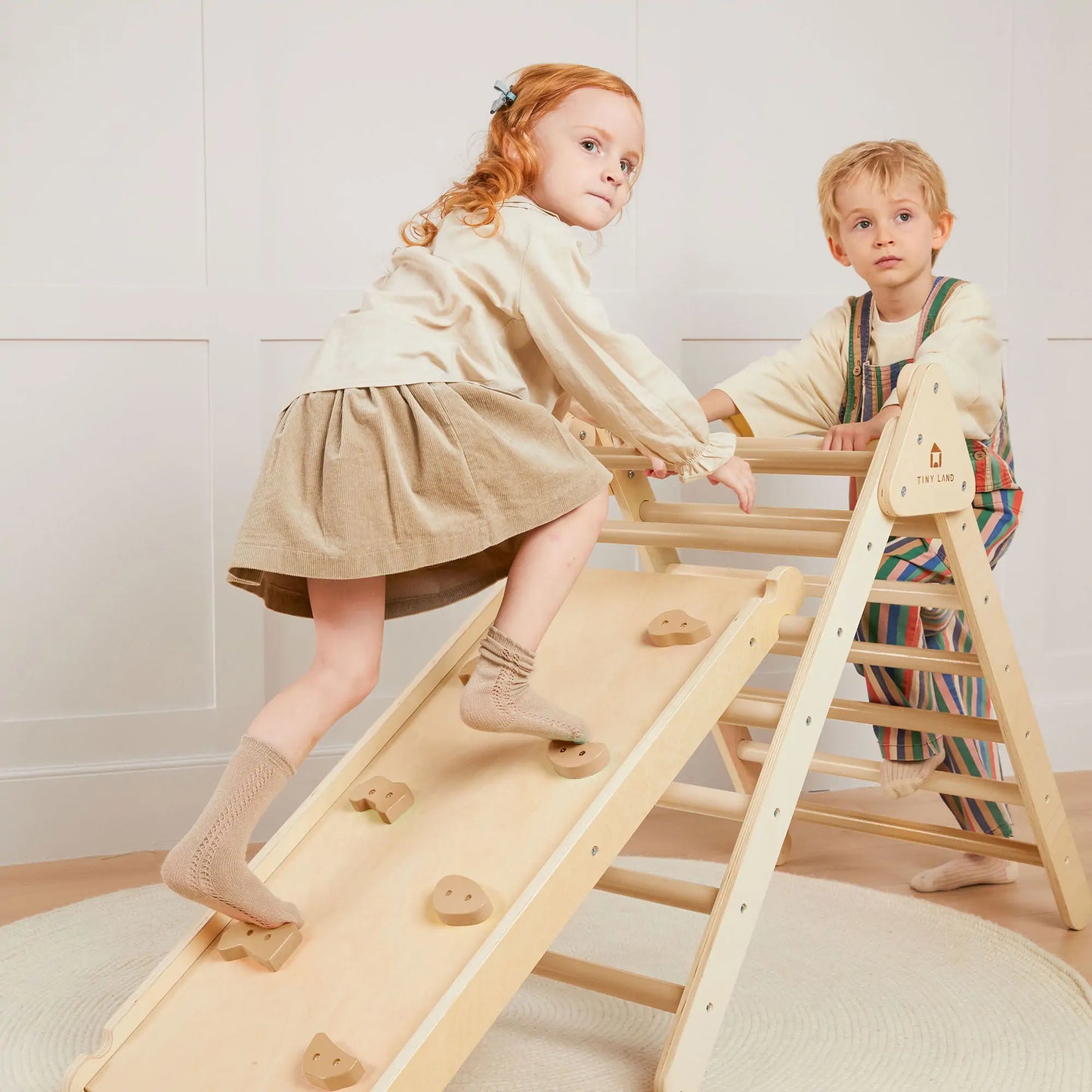 Pikler Triangle 7-in-1 Montessori Climbing Set