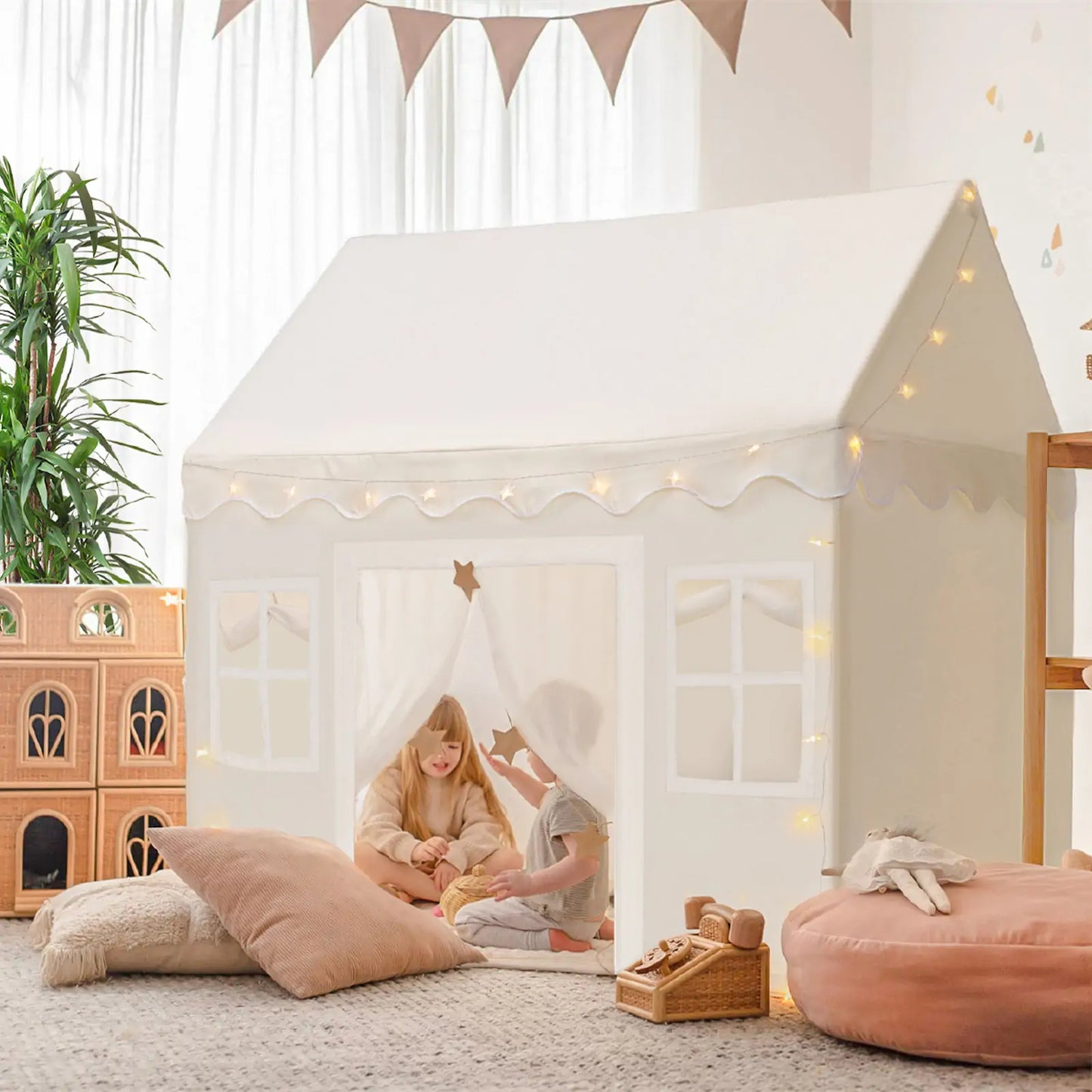 Playhouse Tent – Natural Cream Indoor Tent for Kids